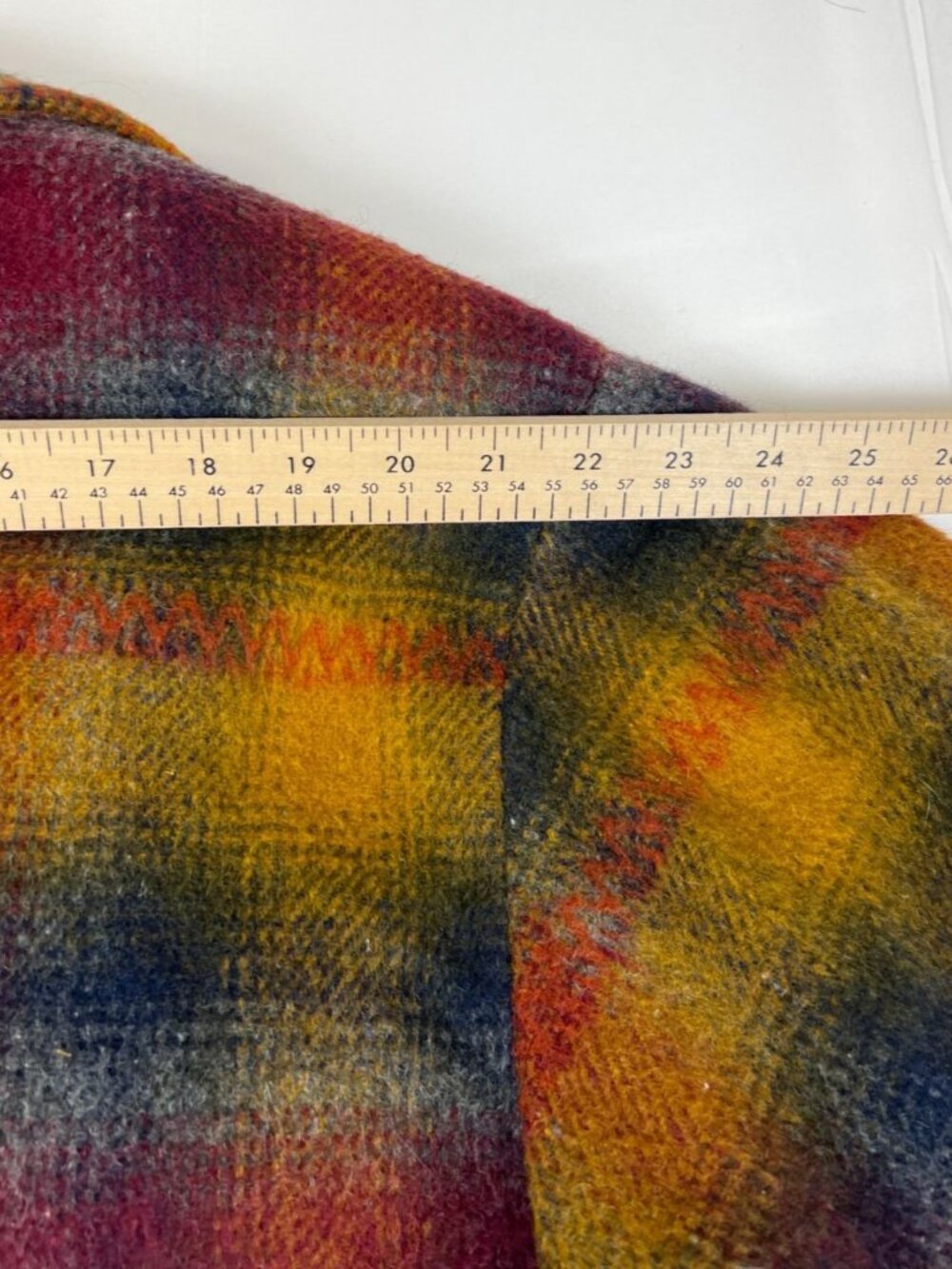 Vintage French Country Express Women's L Wool Blend Plaid Jacket Made in USA - Picture 9 of 9